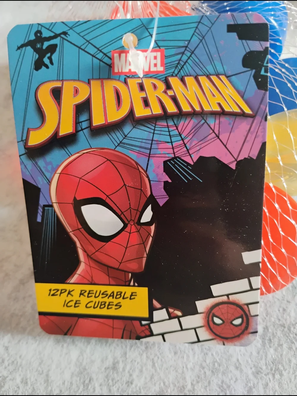 Marvel Spider-Man Reusable Ice Cubes - Red, Blue, Yellow